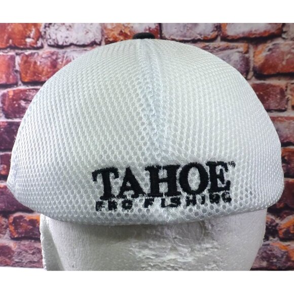 Tahoe Pro Fishing Black & White Trucker Hat With Mesh Back & Embroidered Design - Picture 3 of 6